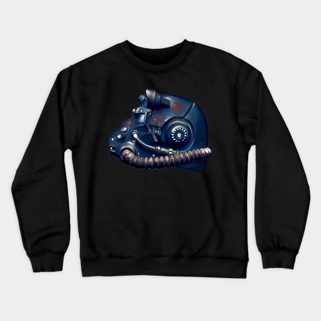 The 76 Helmet Crewneck Sweatshirt by Thomasky